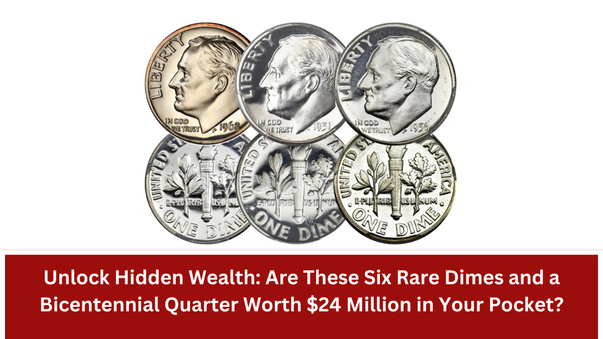 Unlock Hidden Wealth: Are These Six Rare Dimes and a Bicentennial Quarter Worth $24 Million in Your Pocket?